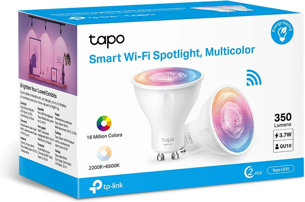 TP-Link Tapo L630 Spot GU10 - 2 Stuks