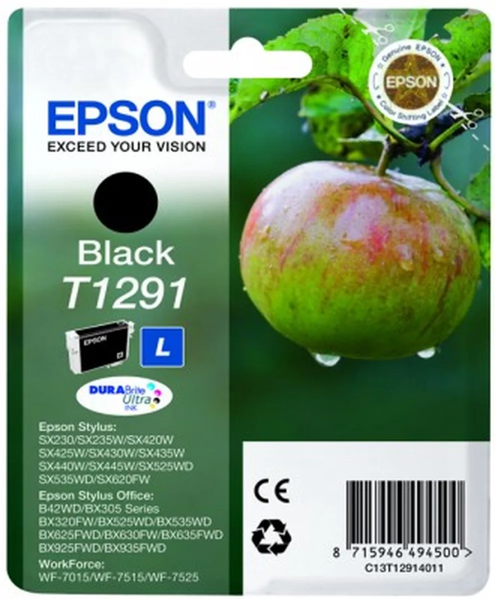 Epson T129140 Inktcartridge Zwart