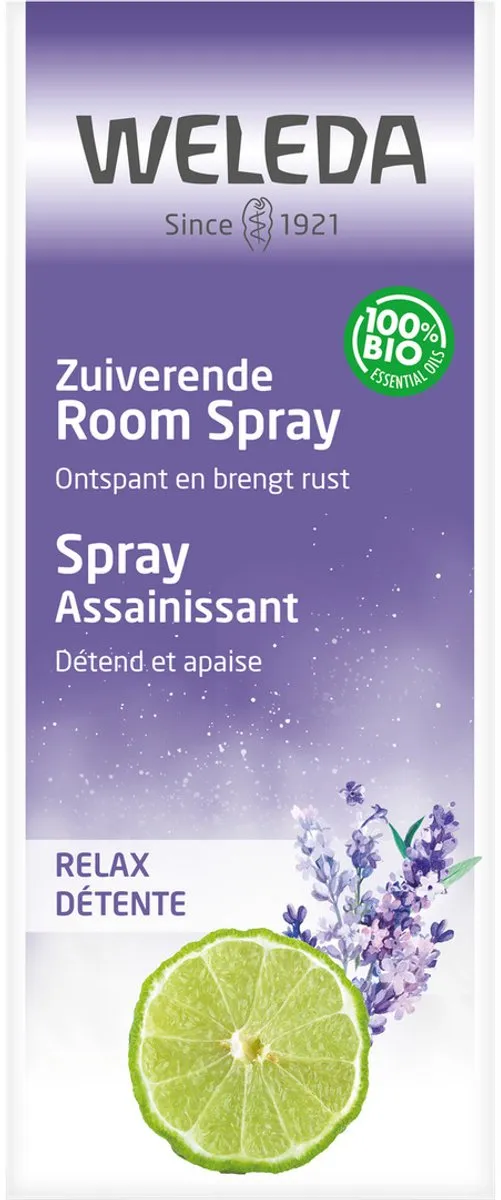 Weleda Zuiverende Room Spray Relax 50ml - Sinaasappel/Lavendel/Bergamot