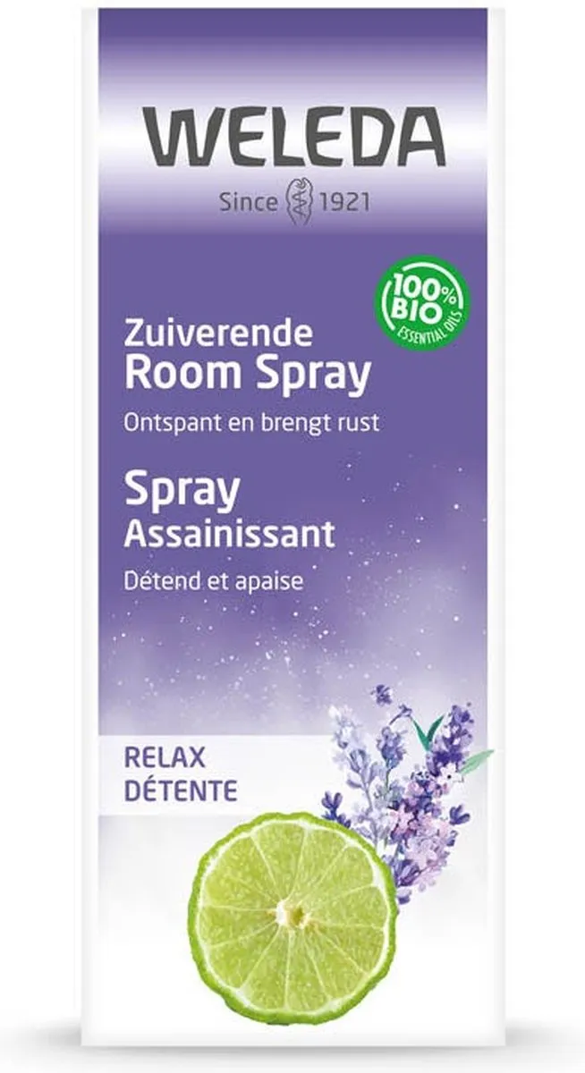 Weleda Zuiverende Room Spray Relax 50ml - Sinaasappel/Lavendel/Bergamot