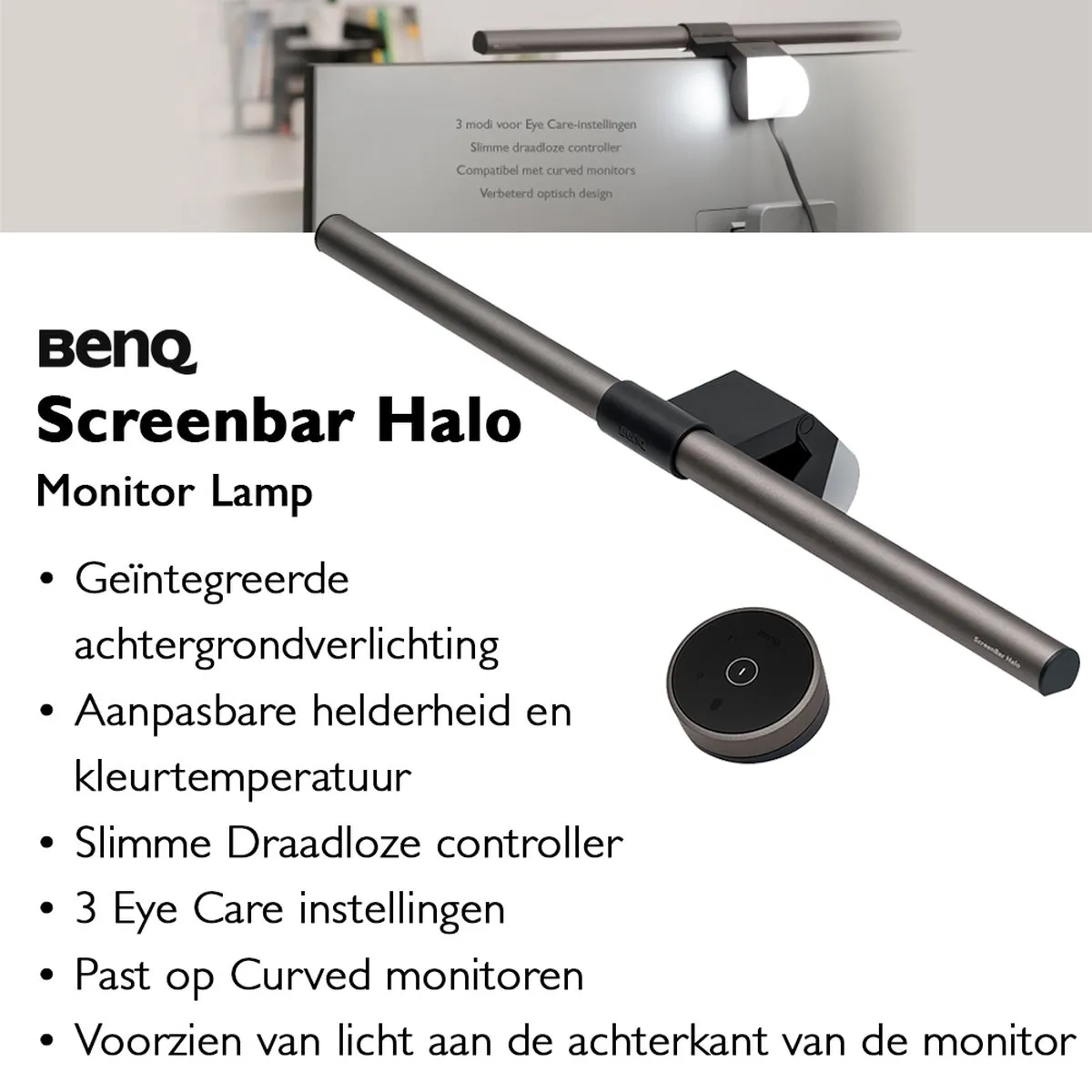 BenQ ScreenBar Halo LED Lamp - 50cm - Zwart
