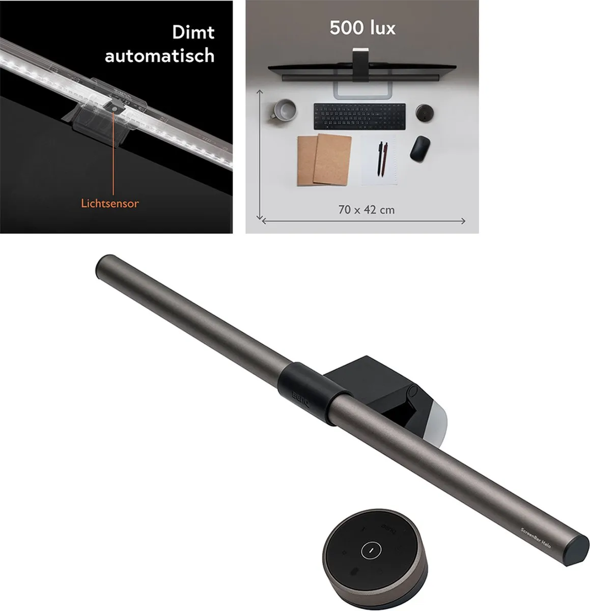 BenQ ScreenBar Halo LED Lamp - 50cm - Zwart