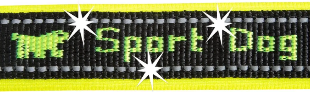 Ferplast Honden Halsband Sport 55cm - Geel/Zwart