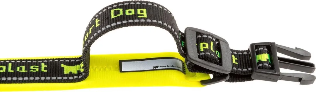 Ferplast Honden Halsband Sport 55cm - Geel/Zwart