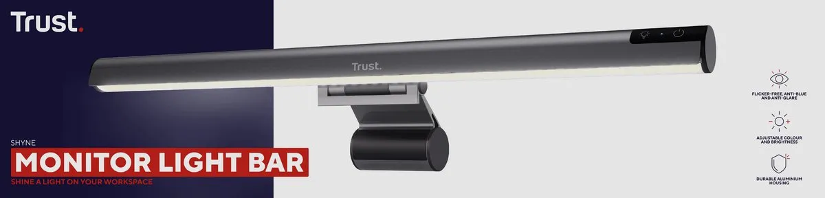 Trust Shyne Lichtbalk Monitor - Warm & Koud Wit - 5W - afbeelding 6 van 6