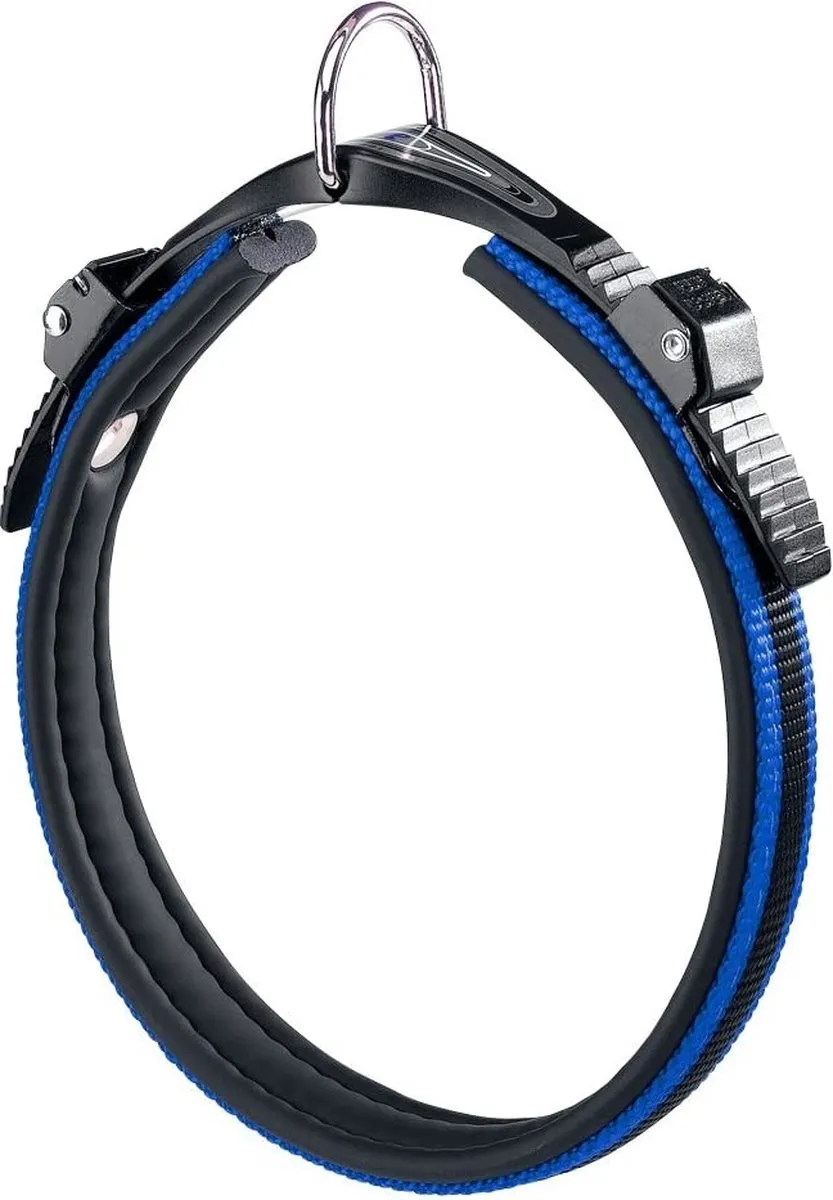 Ferplast Hondenhalsband Ergocomfort 25-33cm - Zwart/Blauw