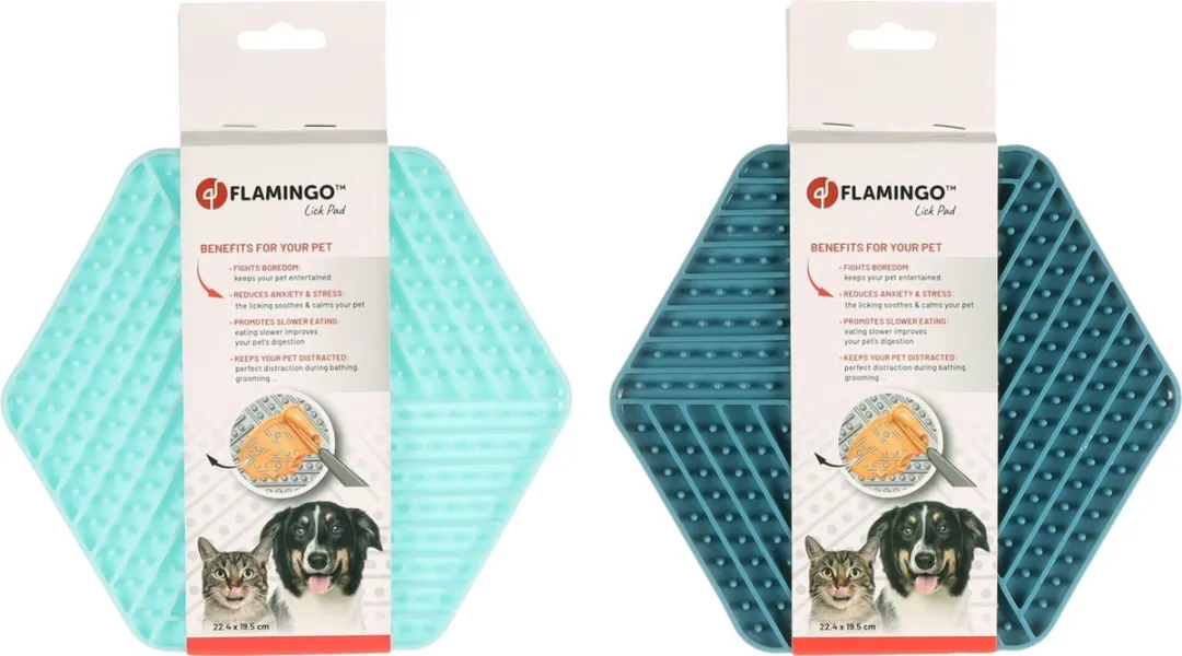 Flamingo Leki Likmat Honden/Katten Assortiment - Blauw/Groen 22,4x19,5cm - afbeelding 3 van 6
