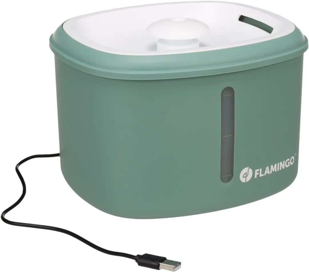 Flamingo Finto Drinkfontein Huisdieren 2,5L - Groen