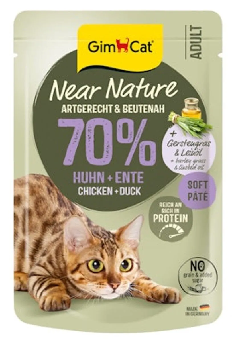 GimCat Near Nature Kip & Eend 16x85g