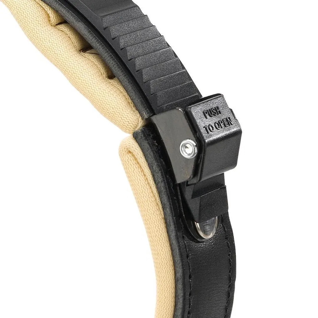Ferplast Halsband Giotto Leer - 40/44cm - Zwart