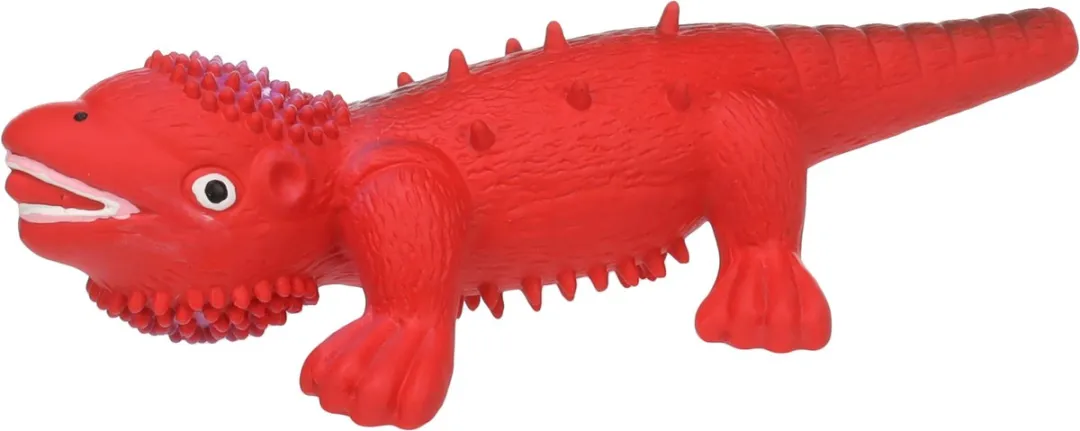 Flamingo Hagedis Latex Rood 10x23,3x6cm