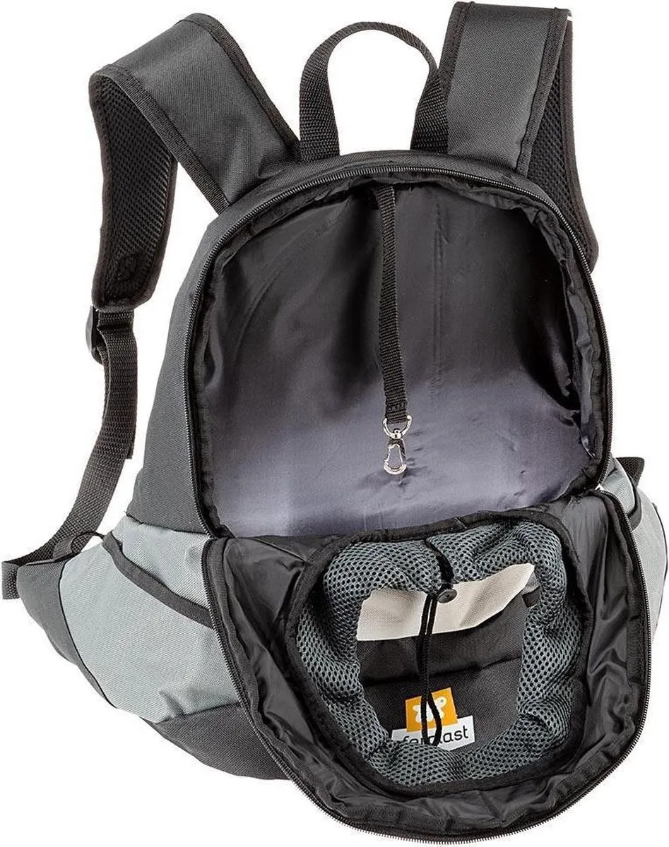 Ferplast Kangoo Hondenrugtas 37x16cm - Grijs