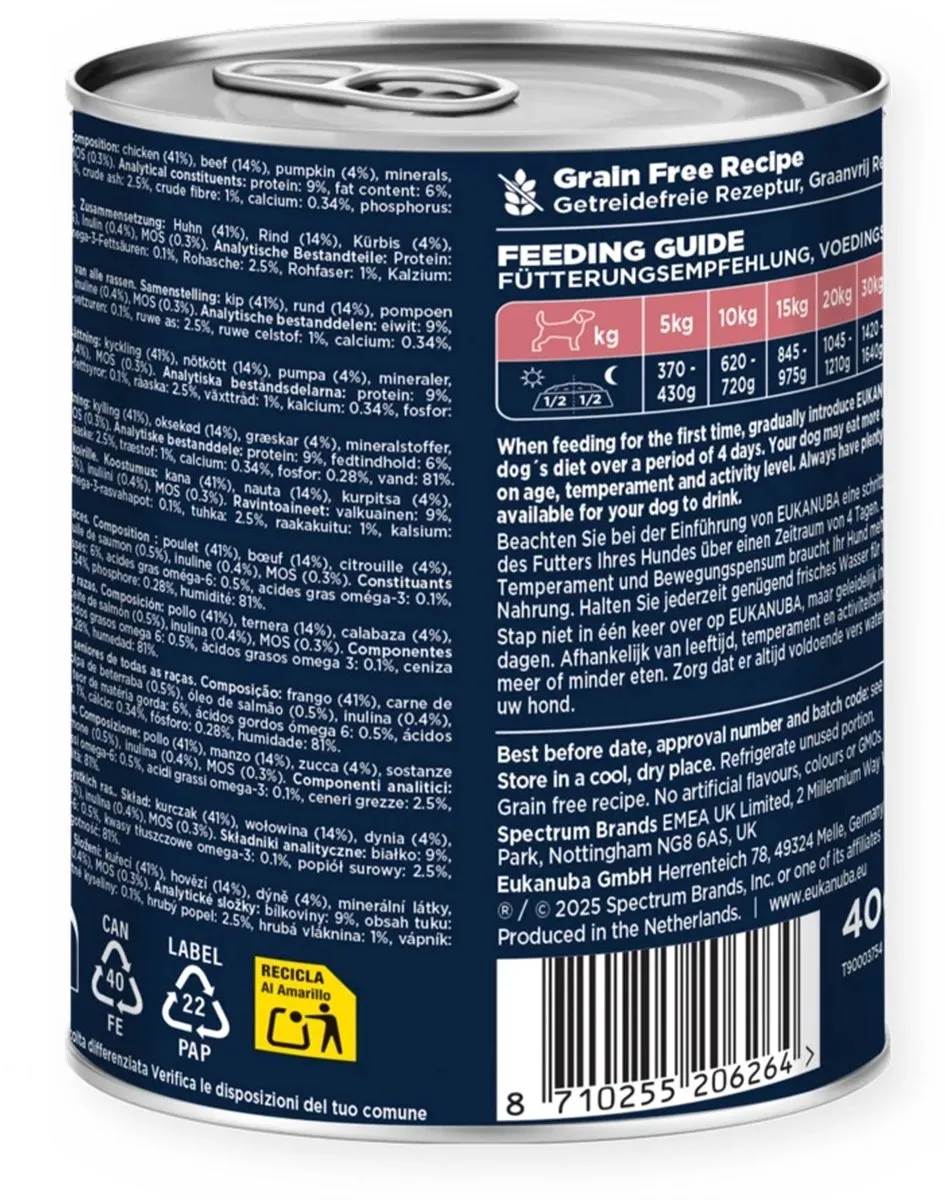 Eukanuba Life Care Nat Senior Beef & Pumpkin Hondenvoer 400g