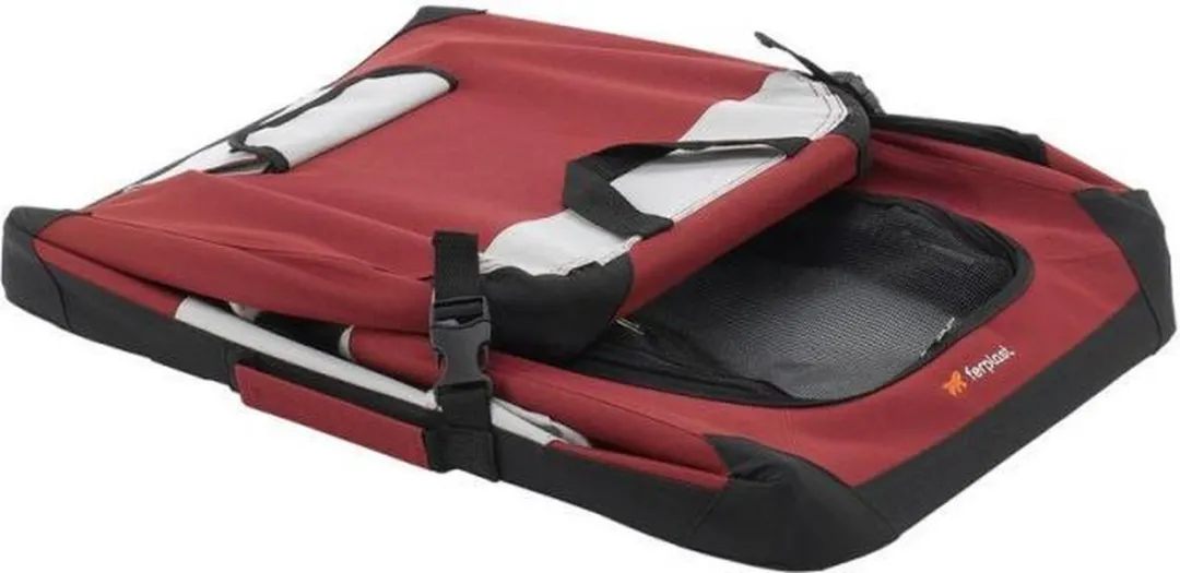 Ferplast Hondenbench Holiday L - Rood/Zwart - afbeelding 3 van 5