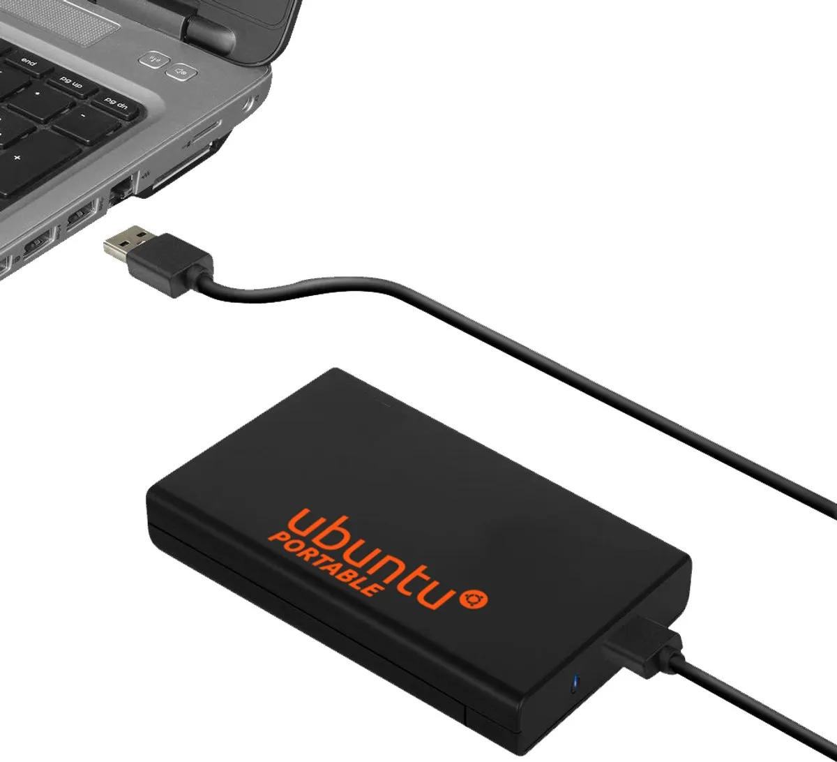 Crucial Portable Externe SSD Ubuntu Linux 500GB - Zwart
