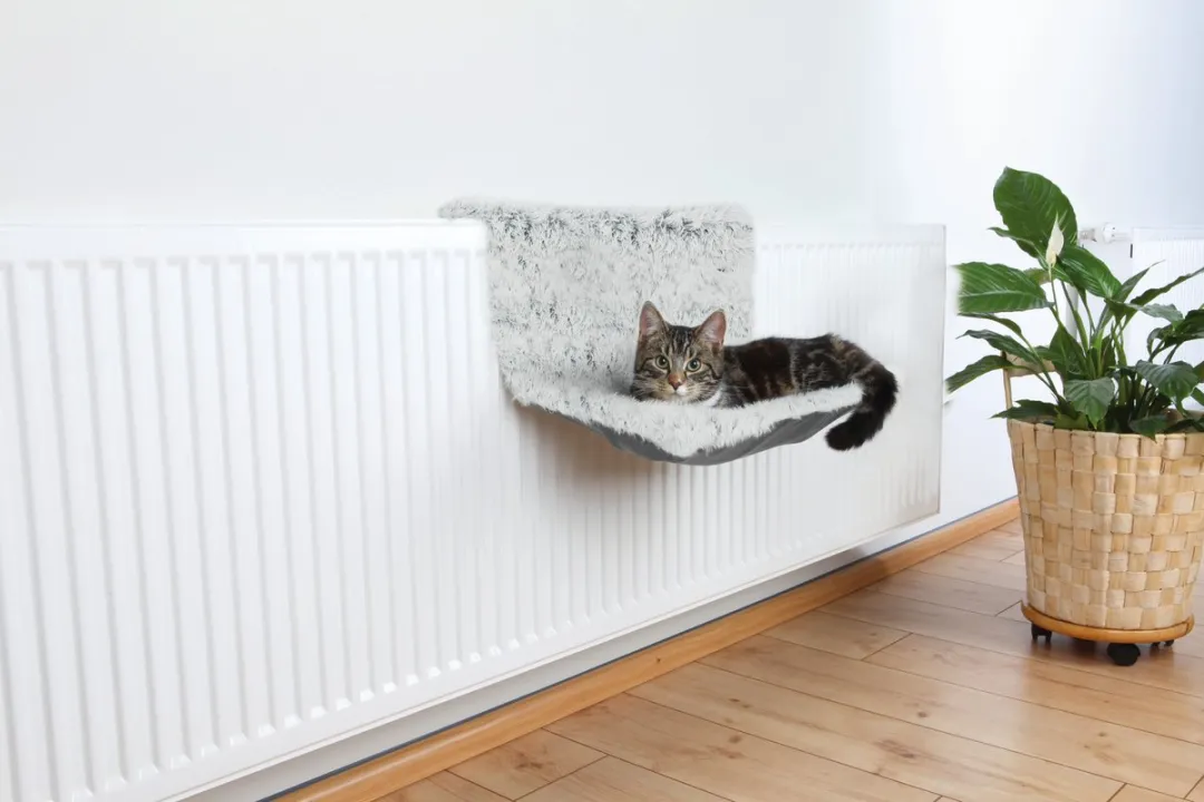 Trixie Harvey Radiator Hangmat Kattenmand - 45x31x26cm - Wit/Zwart - afbeelding 3 van 6