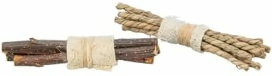 Trixie Set Sticks Met Luffa/Schorshout/Zeegras