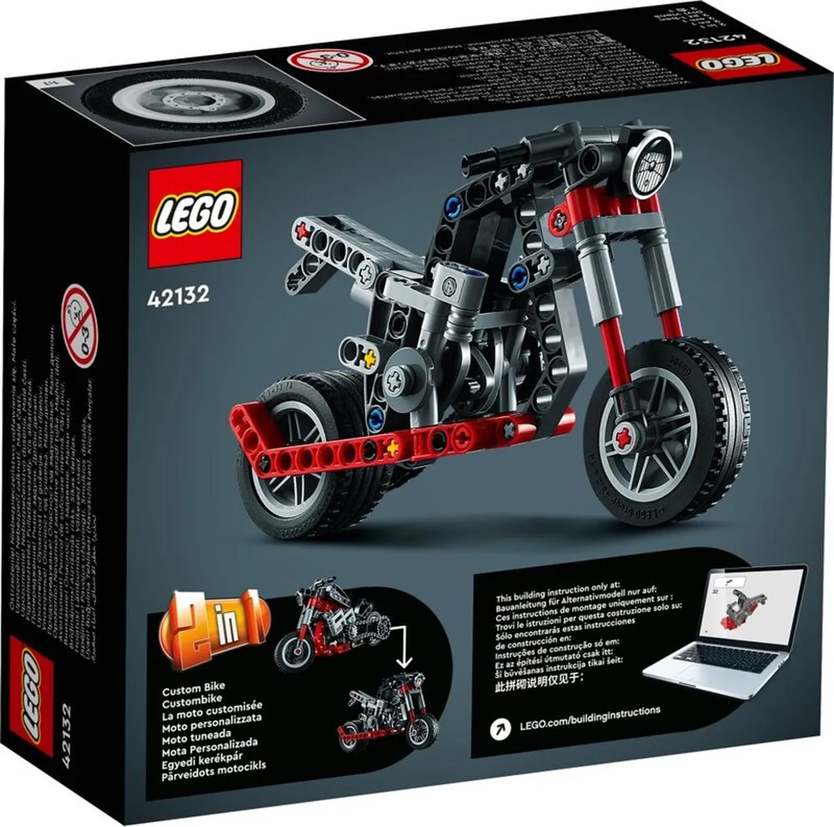 LEGO Technic Motor 42132 - 163 Onderdelen - Meerkleurig