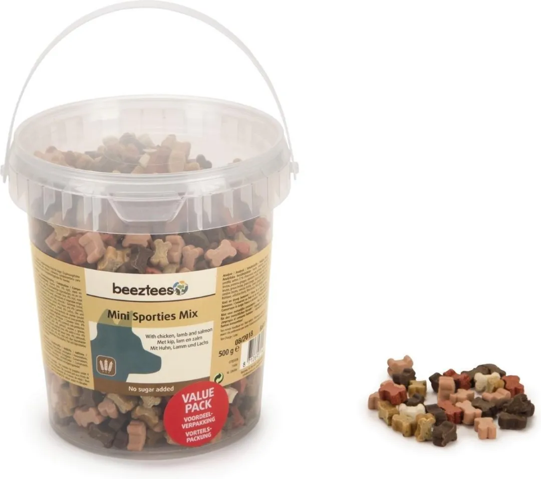 Beeztees Mini Sporties Mix Hondensnack 500g