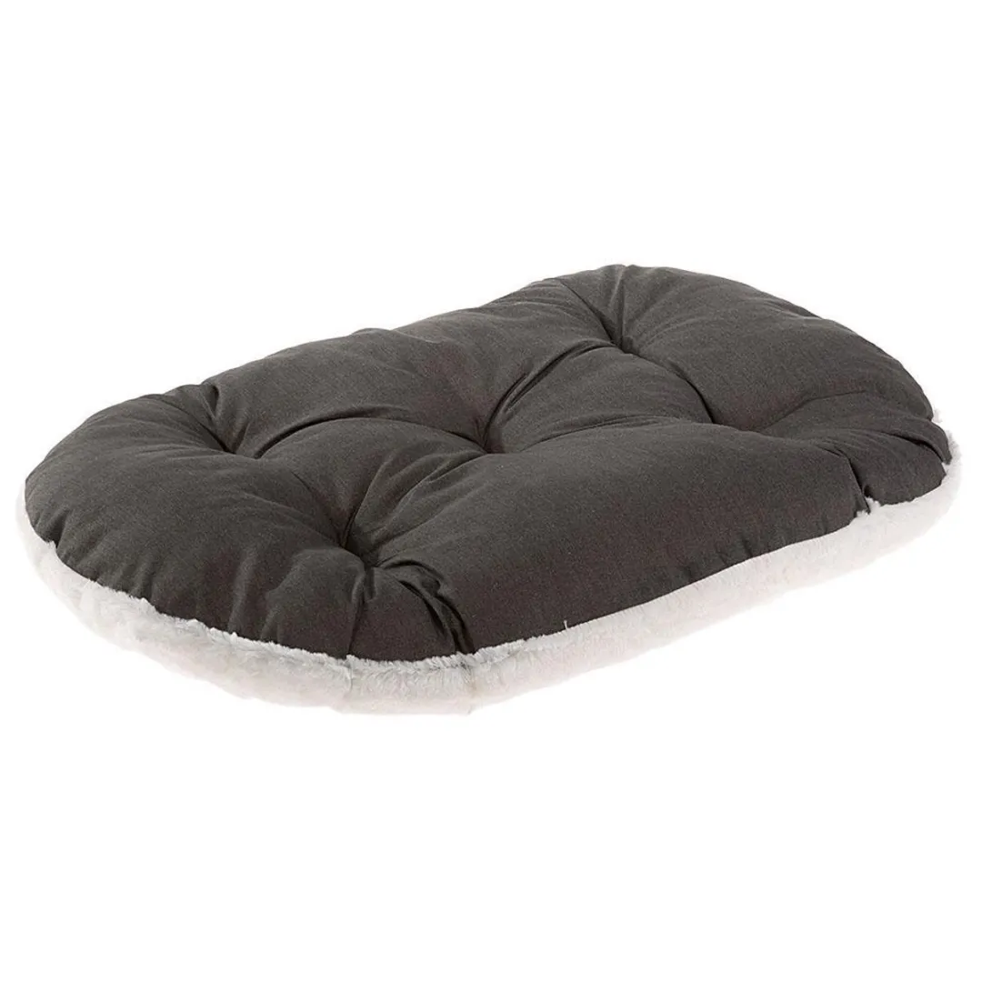 Ferplast Hondenkussen Relax Bruin&Beige 85x55cm - afbeelding 3 van 3