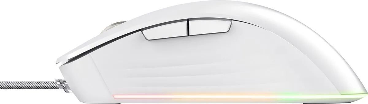 Trust GXT 924W YBAR+ Pro Gaming Muis - 25600 DPI - Wit - afbeelding 6 van 6