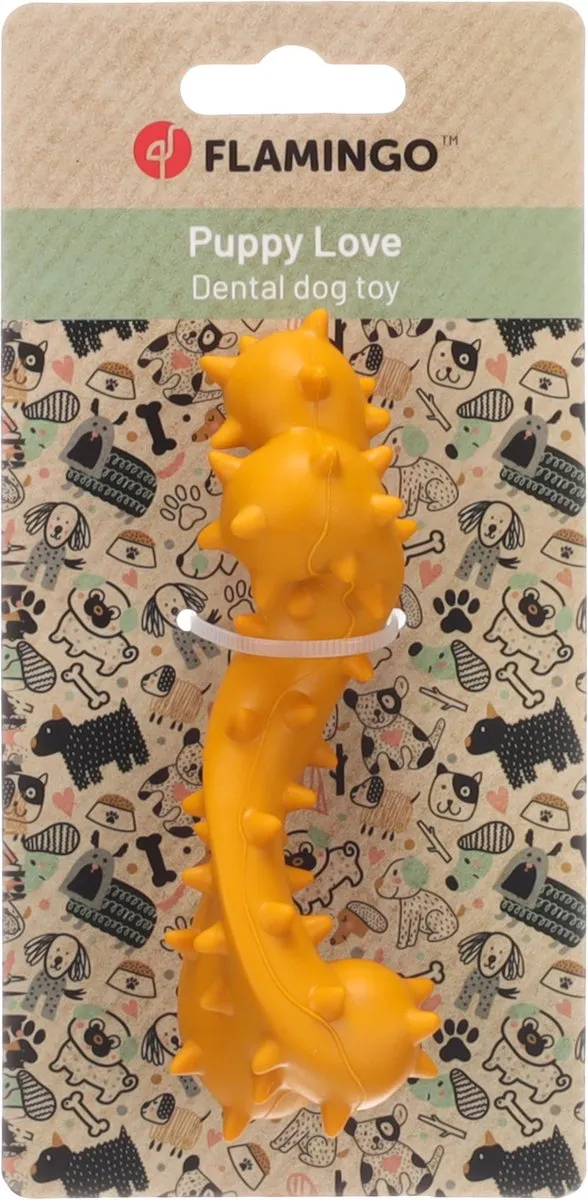 Flamingo Speelgoed Puppy Rubber Beentje 12x4,1x3cm