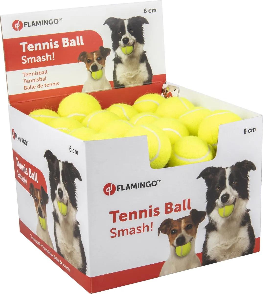 Flamingo Smash Tennisbal Geel 6cm