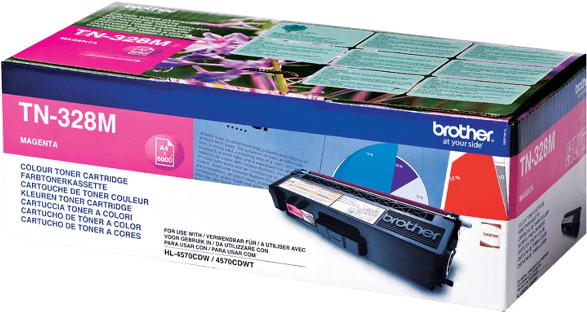 Brother TN-328M Tonercartridge Magenta