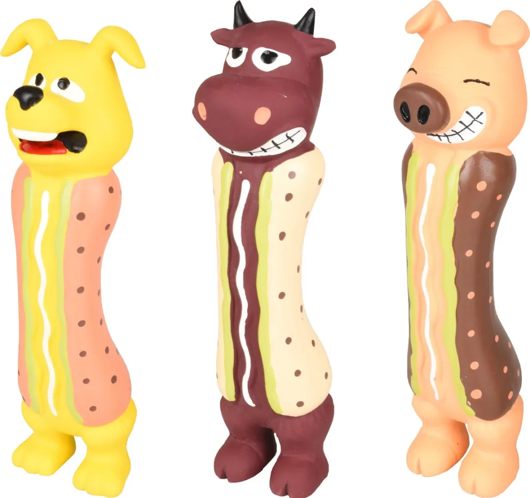 Flamingo Hondenspeelgoed Hotdog