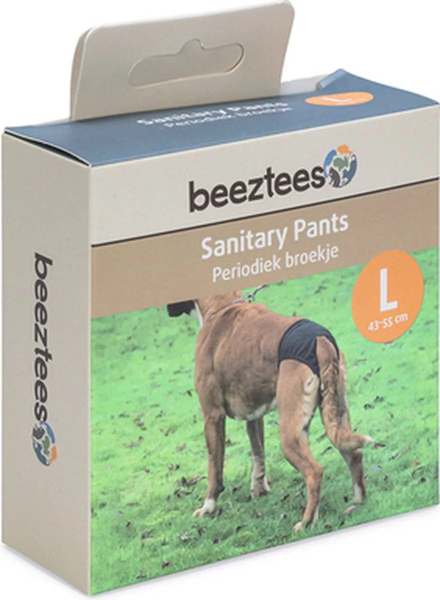 Beeztees Loopsheidbroekje L - Nylon - Zwart