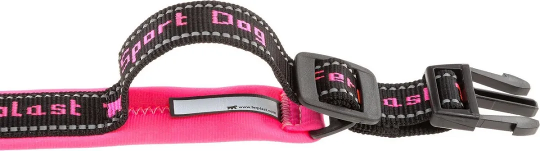 Ferplast Sport Dog Halsband - Roze/Zwart - 2cm - 33-43cm