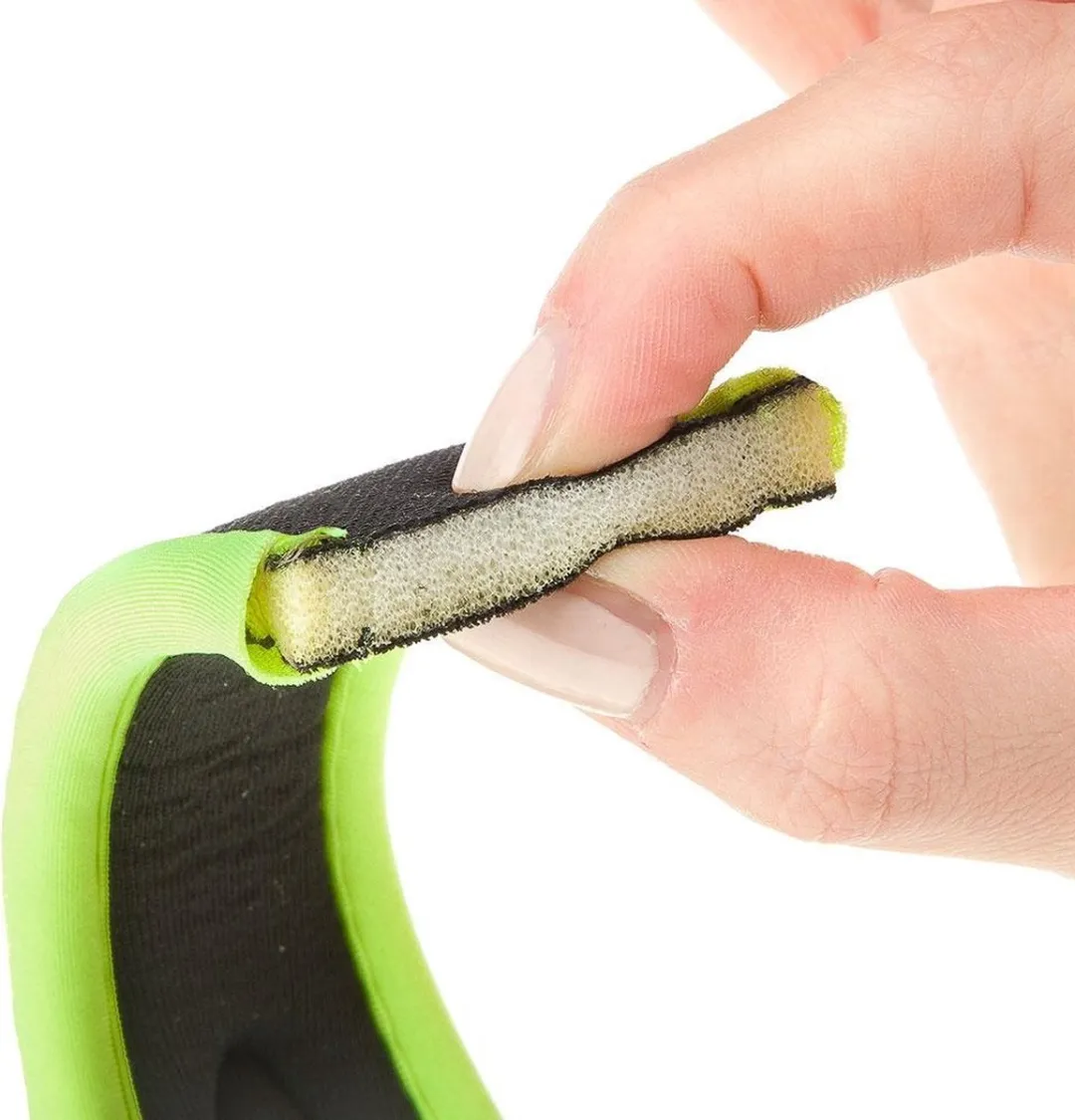 Ferplast Hondenlijn Ergocomf 2,5m Nylon/PU - Zwart/Groen - afbeelding 2 van 5