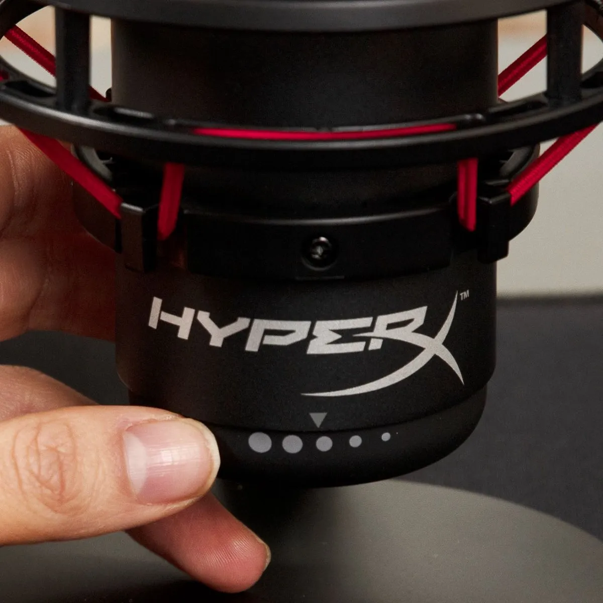 HyperX QuadCast Streaming Microfoon - Rood