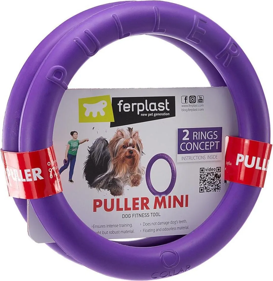 Ferplast Puller Mini Apporteerspeelgoed - 18 cm - Paars - 2 Stuks - afbeelding 6 van 6