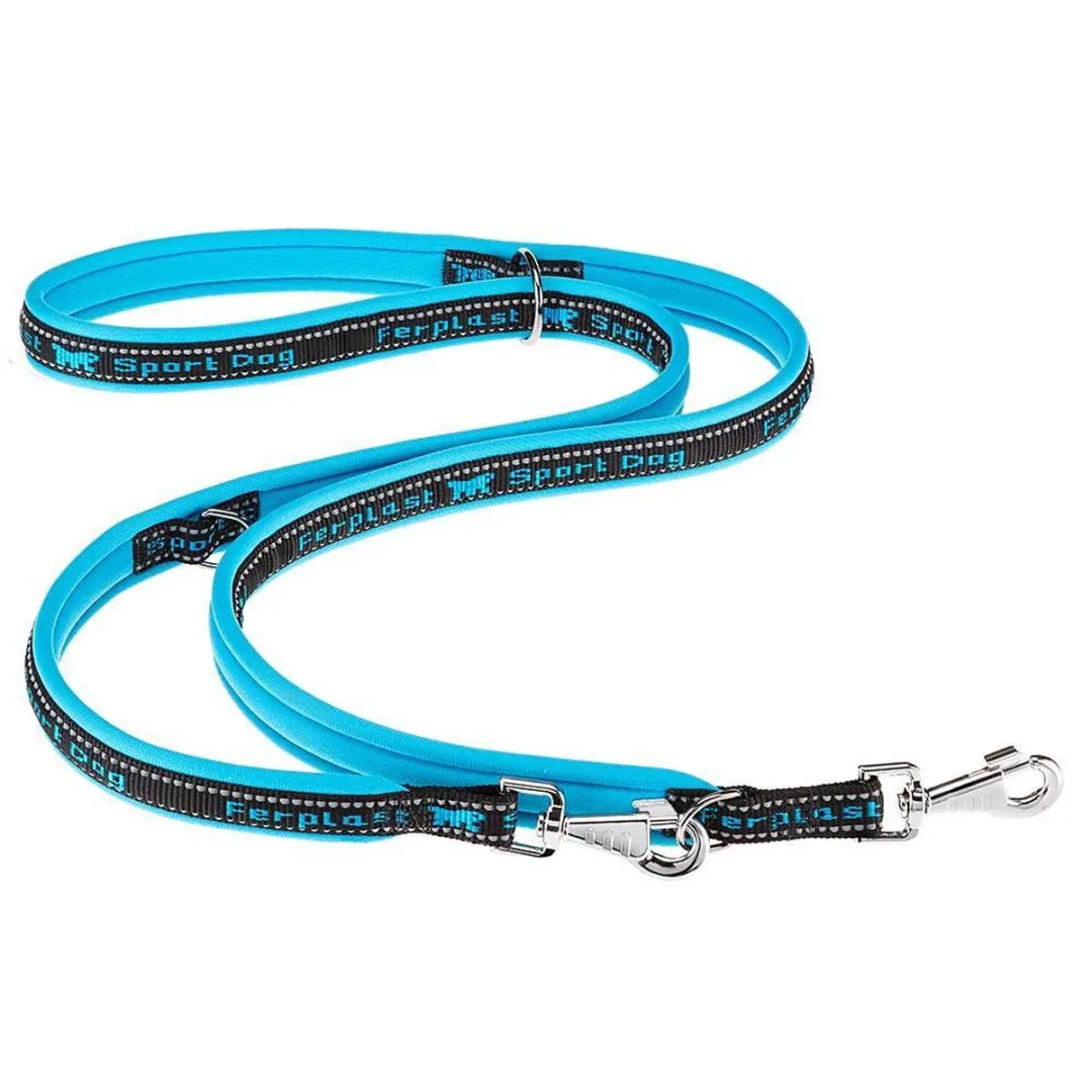 Ferplast Hondenriem Nylon Sport Dog Matic GA25/200 - Blauw