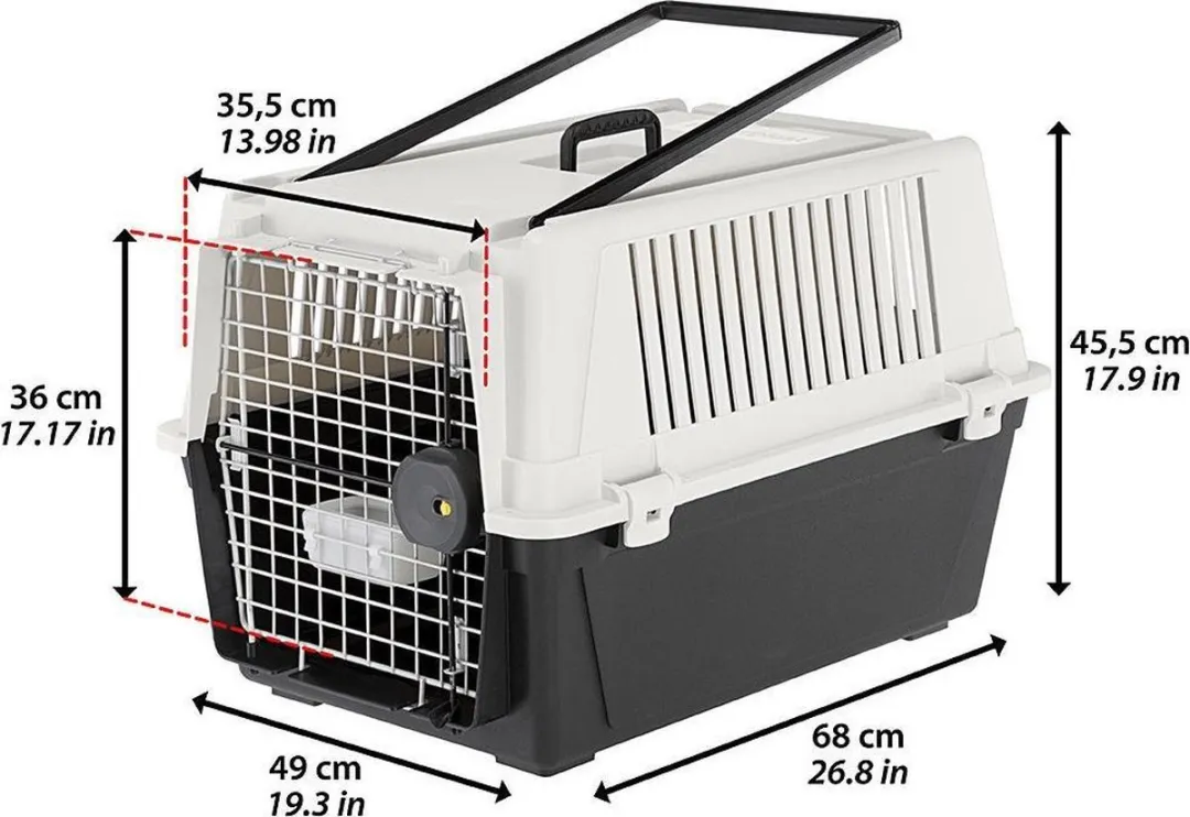 Ferplast Atlas 40 Hondenbench Grijs - 68x49x45,5cm