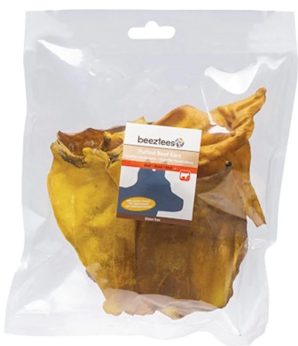 Beeztees Gepofte Runderoren Kipsmaak 150g
