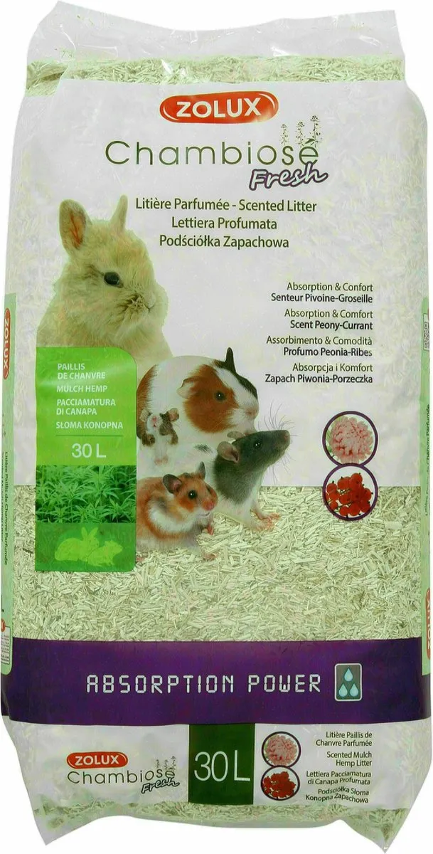 Zolux Hennepvezel Fresh Pioenroos/Aalbes 30L