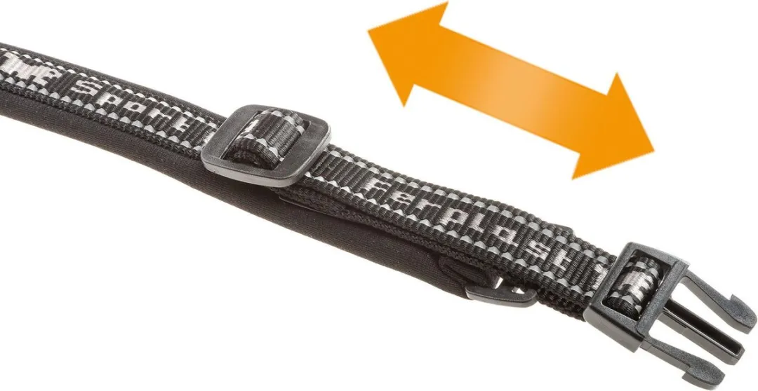 Ferplast Hondenhalsband Sport Nylon 43cm Grijs/Zwart