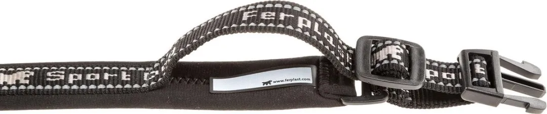 Ferplast Hondenhalsband Sport Nylon 43cm Grijs/Zwart