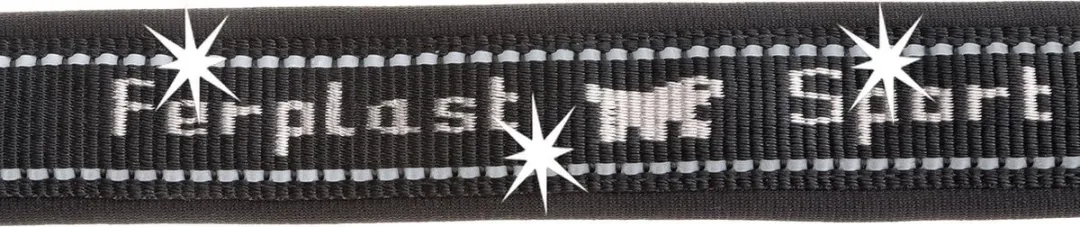 Ferplast Hondenhalsband Sport Nylon 43cm Grijs/Zwart
