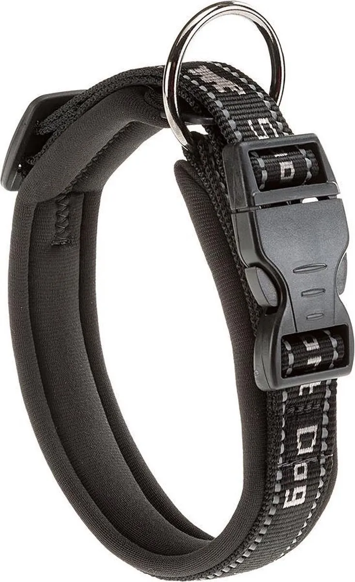 Ferplast Hondenhalsband Sport Nylon 43cm Grijs/Zwart