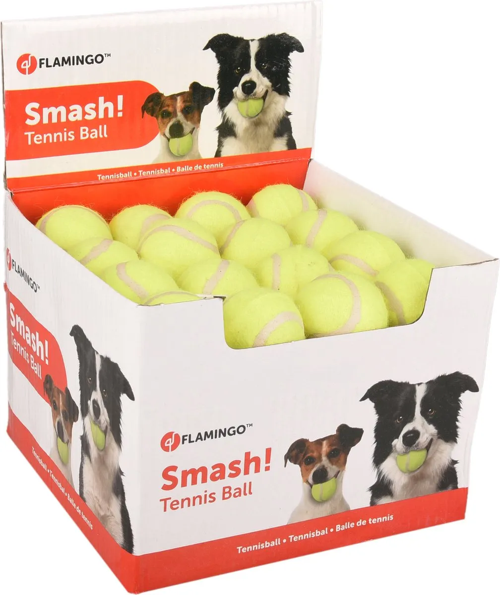 Flamingo Smash Tennisbal Geel - 5cm
