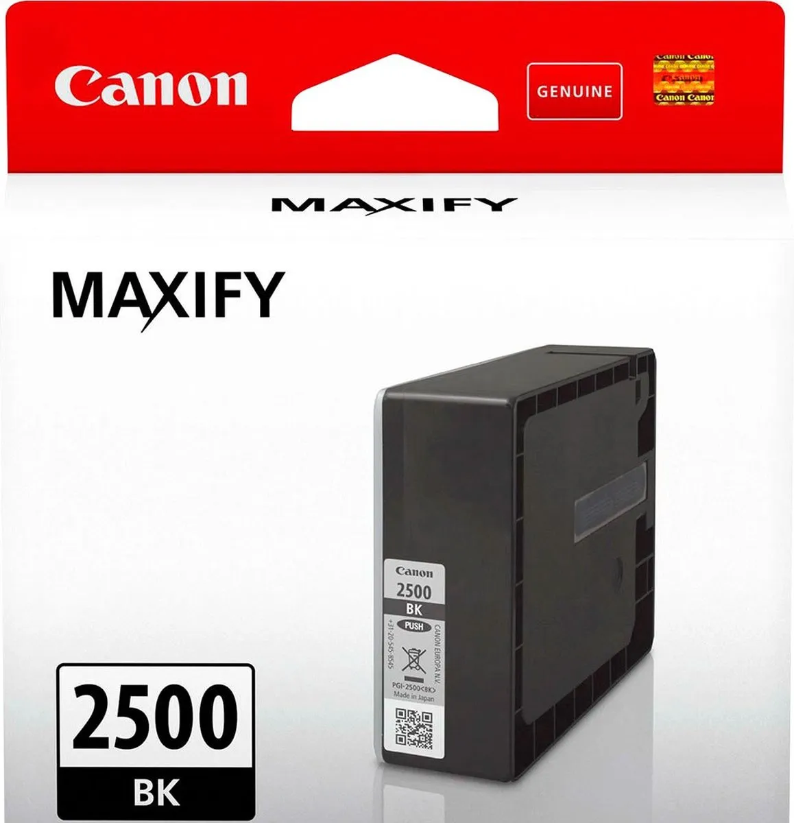 Canon PGI-2500BK Inktcartridge - 1000 pagina's - Zwart