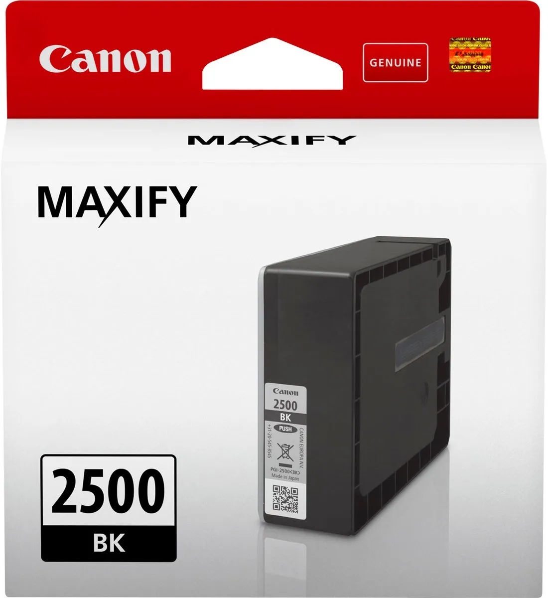 Canon PGI-2500BK Inktcartridge - 1000 pagina's - Zwart