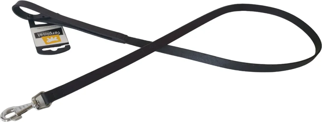 Ferplast Natural Hondenriem Leder - 120cm x 15mm - Zwart - afbeelding 3 van 6