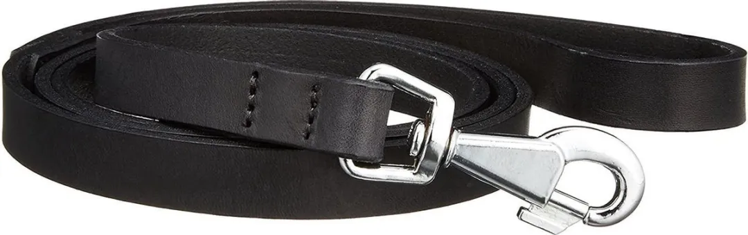Ferplast Natural Hondenriem Leder - 120cm x 15mm - Zwart - afbeelding 6 van 6