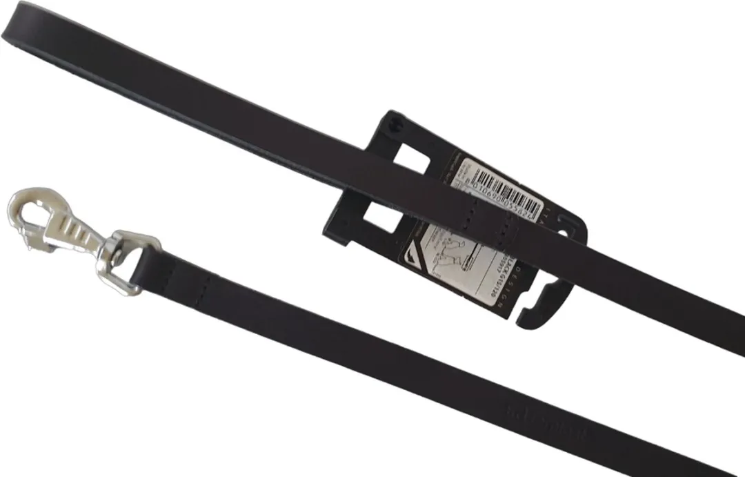 Ferplast Natural Hondenriem Leder - 120cm x 15mm - Zwart - afbeelding 4 van 6