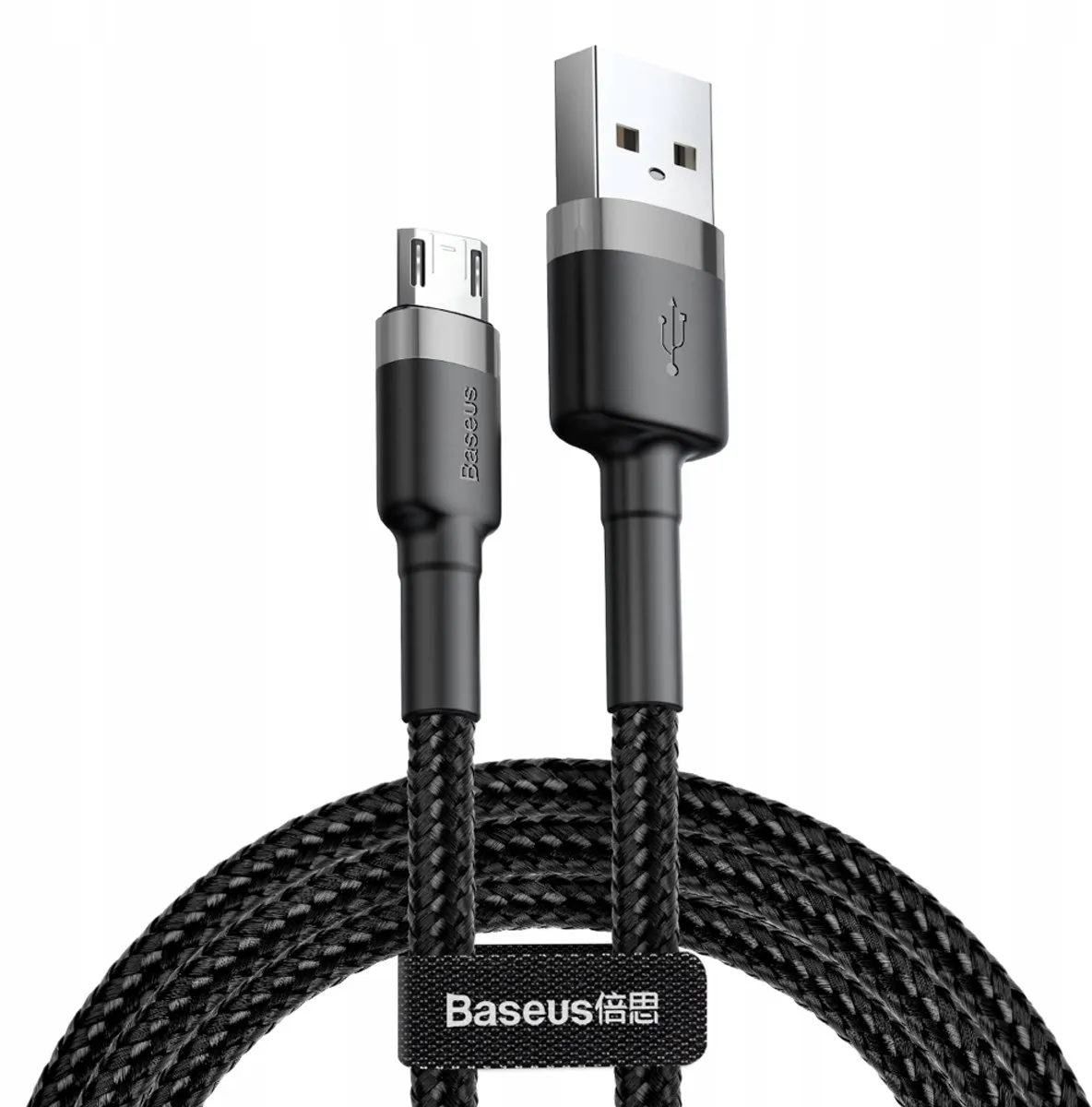 Baseus Cafule USB Micro USB Kabel QC 3.0 2.4A 1M - Zwart/Grijs - afbeelding 5 van 5
