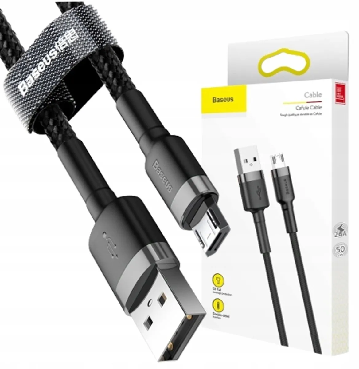 Baseus Cafule USB Micro USB Kabel QC 3.0 2.4A 1M